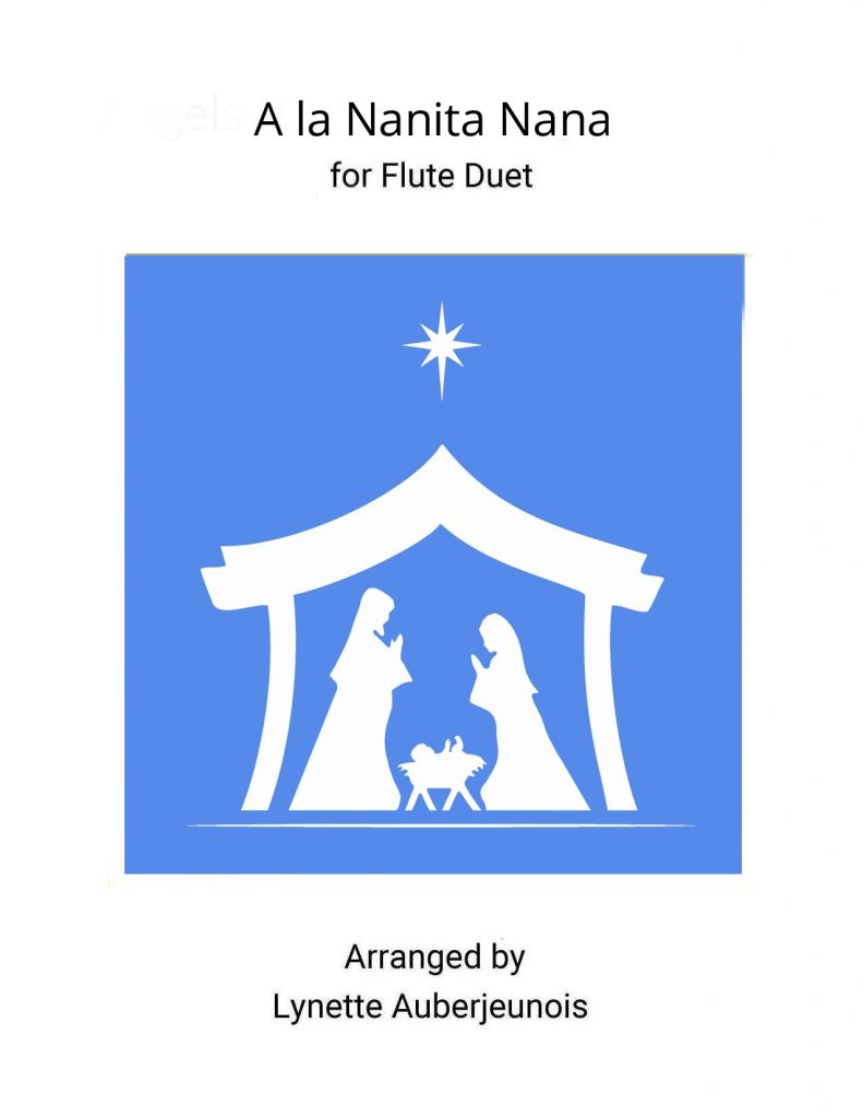 Sheet music cover for A la Nanita Nana flute duet