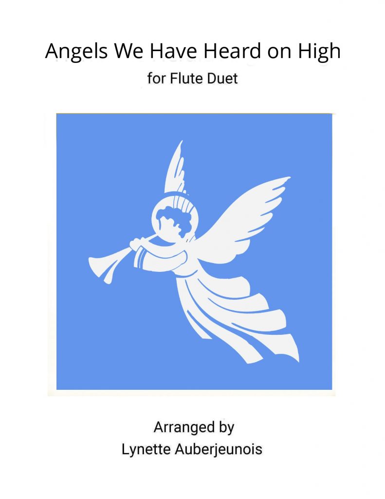 Sheet music cover for Angels We Have Heard on High flute duet