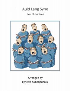 Sheet music cover for Auld Lang Syne flute solo