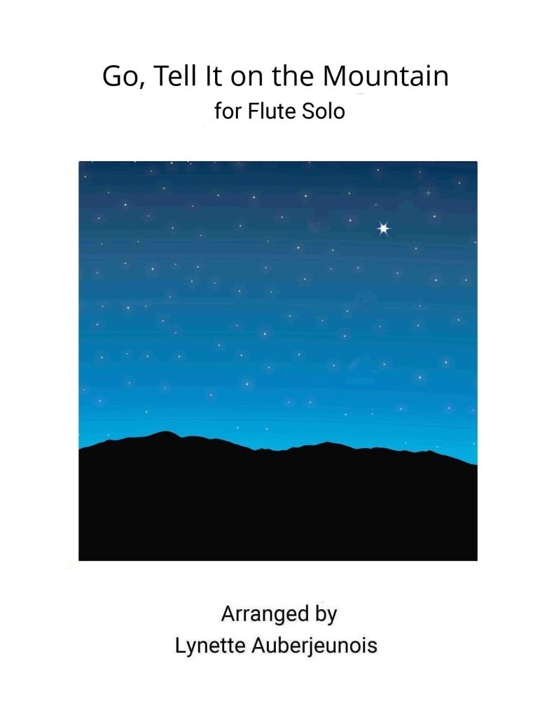Sheet music cover for Go Tell It on the Mountain flute solo