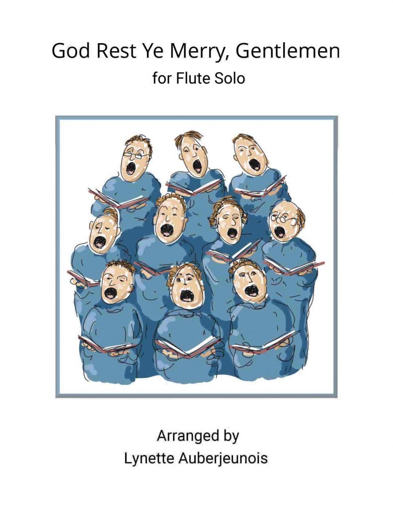 Sheet music cover for God Rest Ye Merry, Gentlemen flute solo