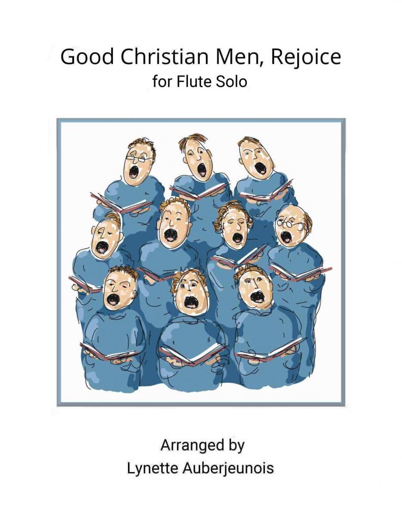 Sheet music cover for Good Christian Men, Rejoice flute solo