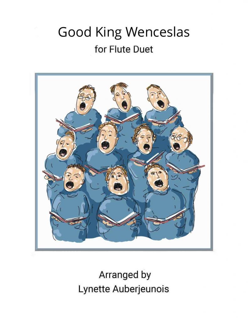 Sheet music cover for Good King Wenceslas flute duet