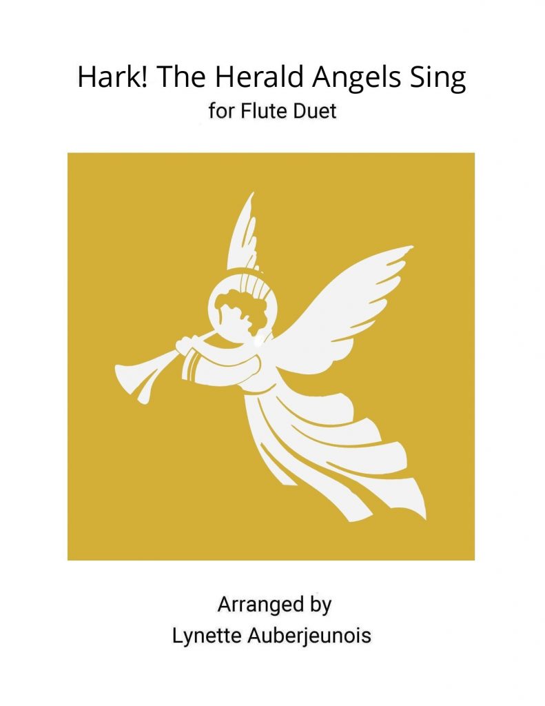 Sheet music cover for Hark! The Herald Angels Sing flute duet