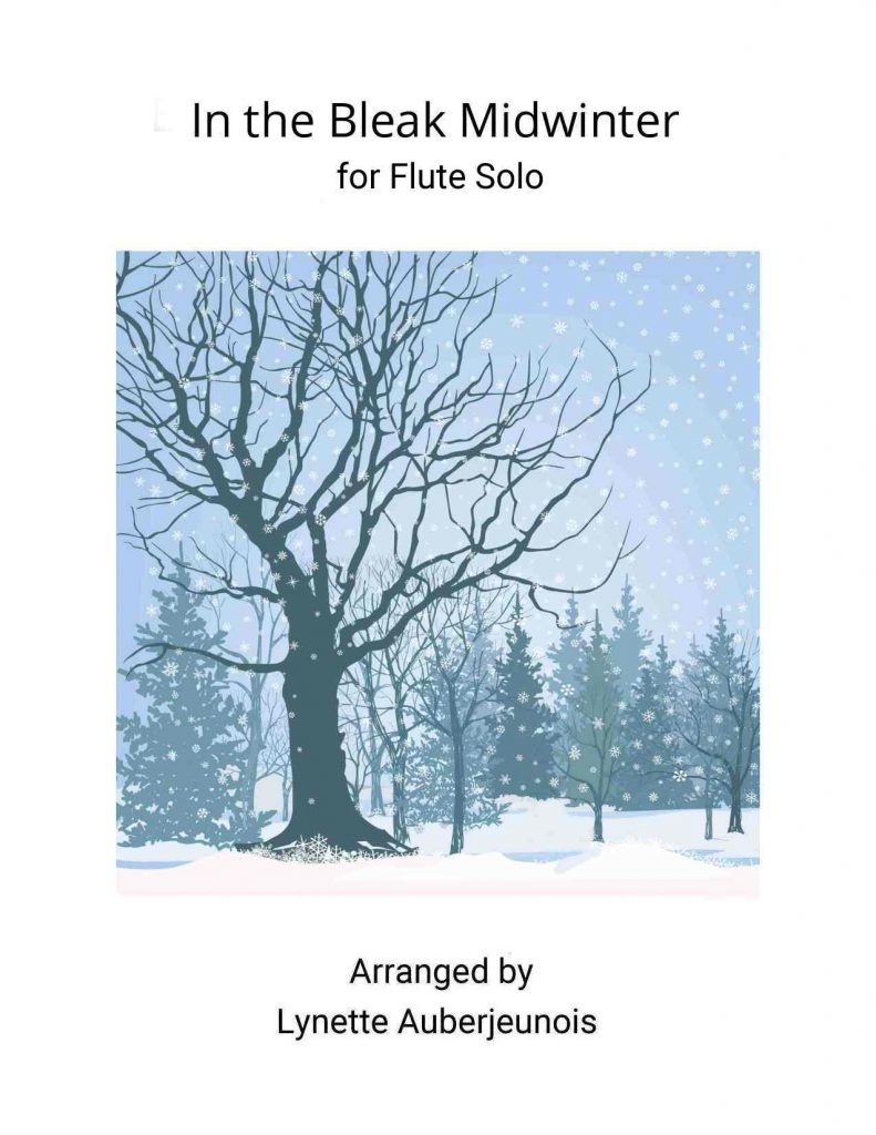 Sheet music cover for In the Bleak Midwinter flute solo