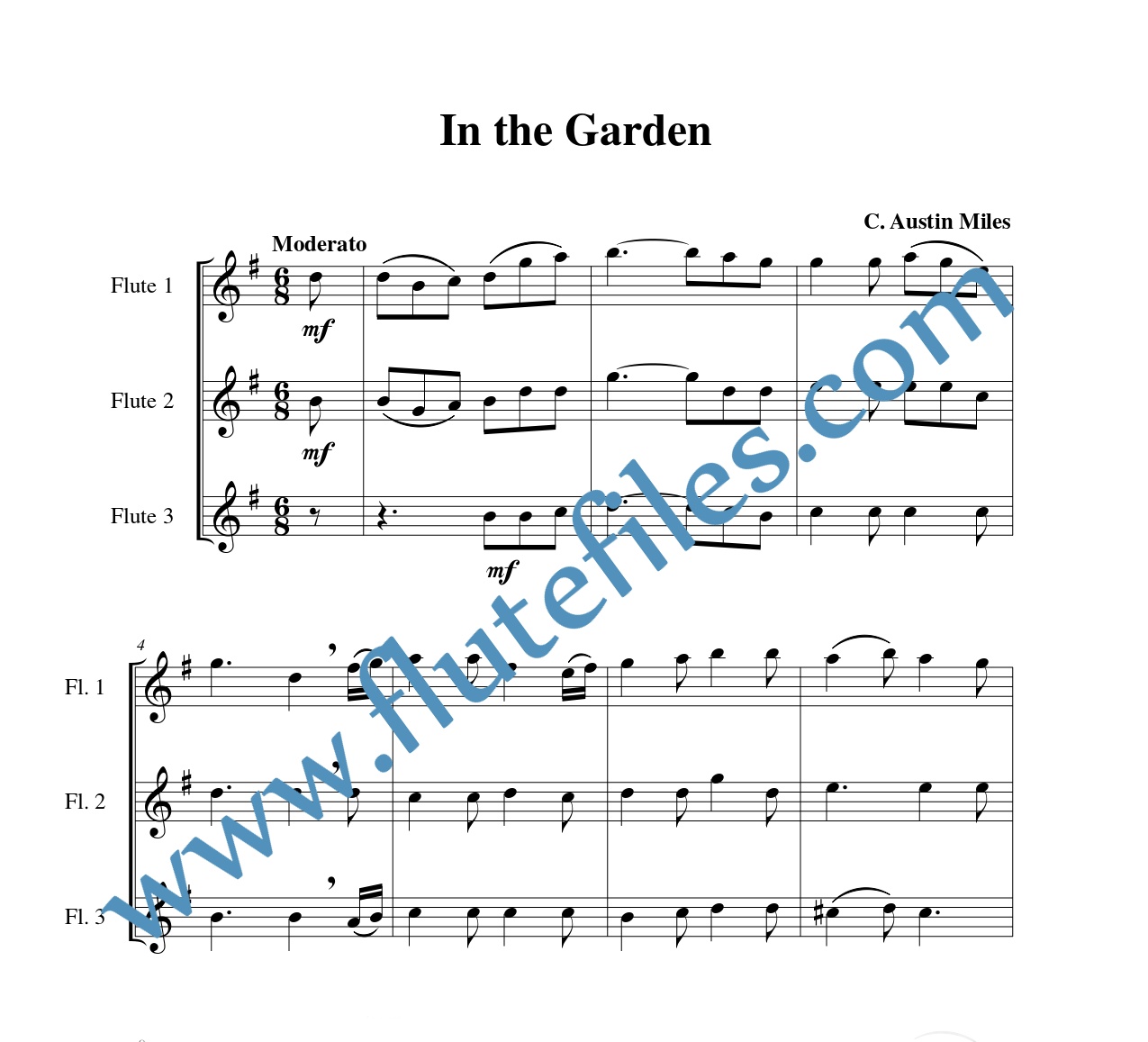 In the Garden Flute Trio Flute Files Publishing