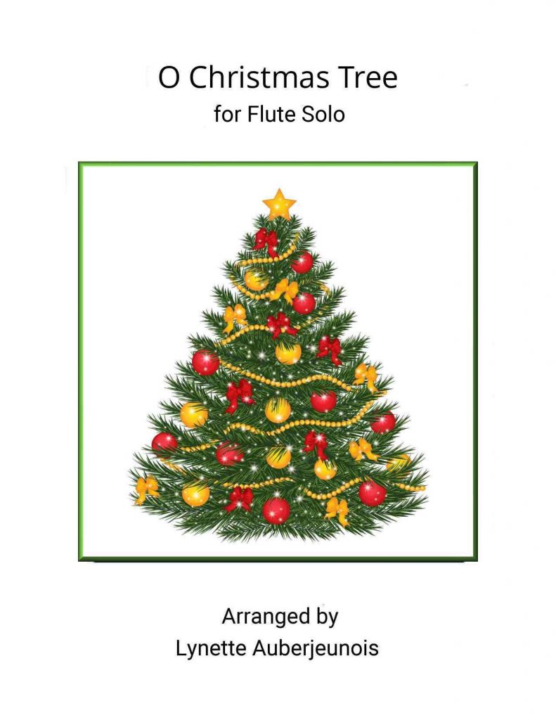 Sheet music cover for O Christmas Tree flute solo