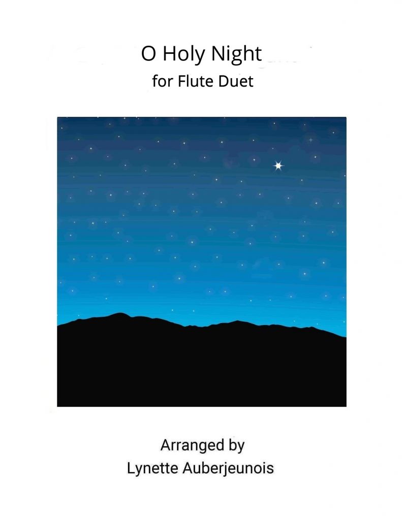 Sheet music cover for O Holy Night flute duet