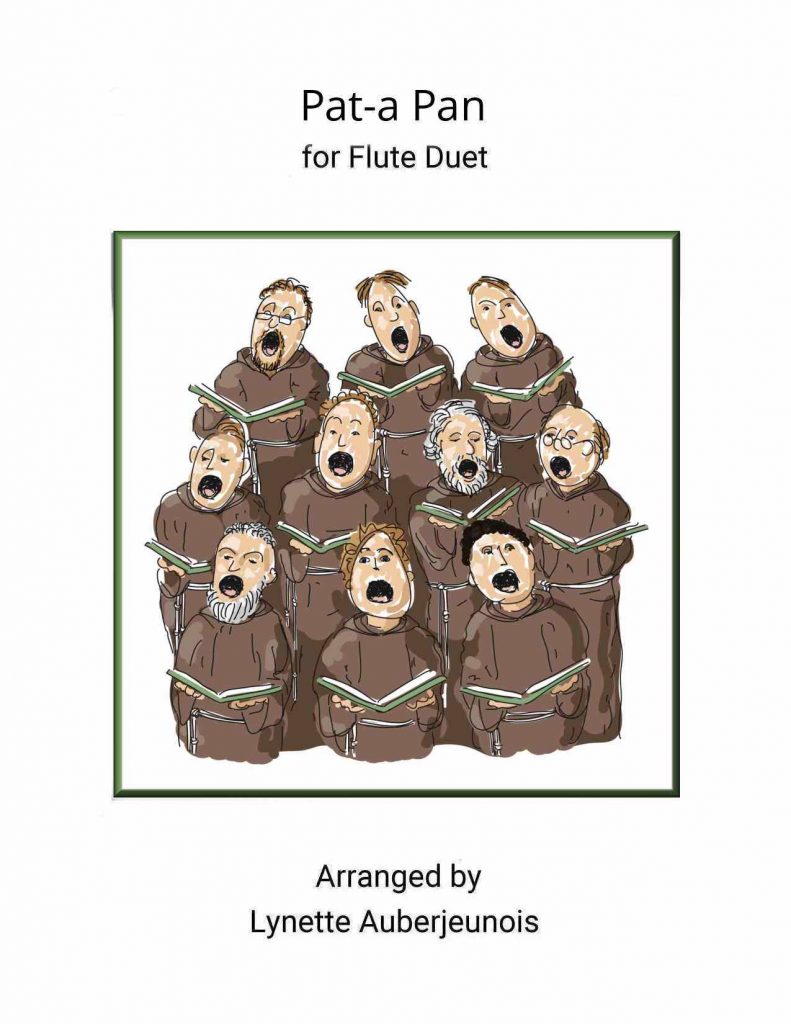 Sheet music cover for Pat-a-Pan flute duet
