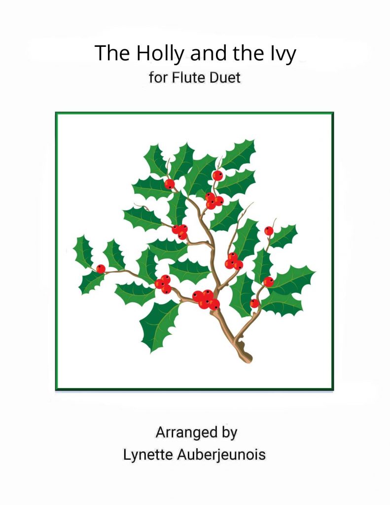 Sheet music cover for The Holly and the Ivy flute duet