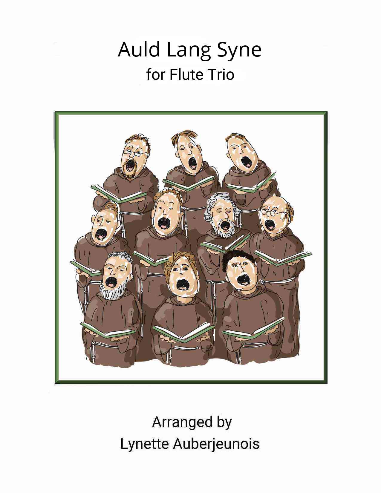 Sheet music cover for Auld Lang Syne flute trio