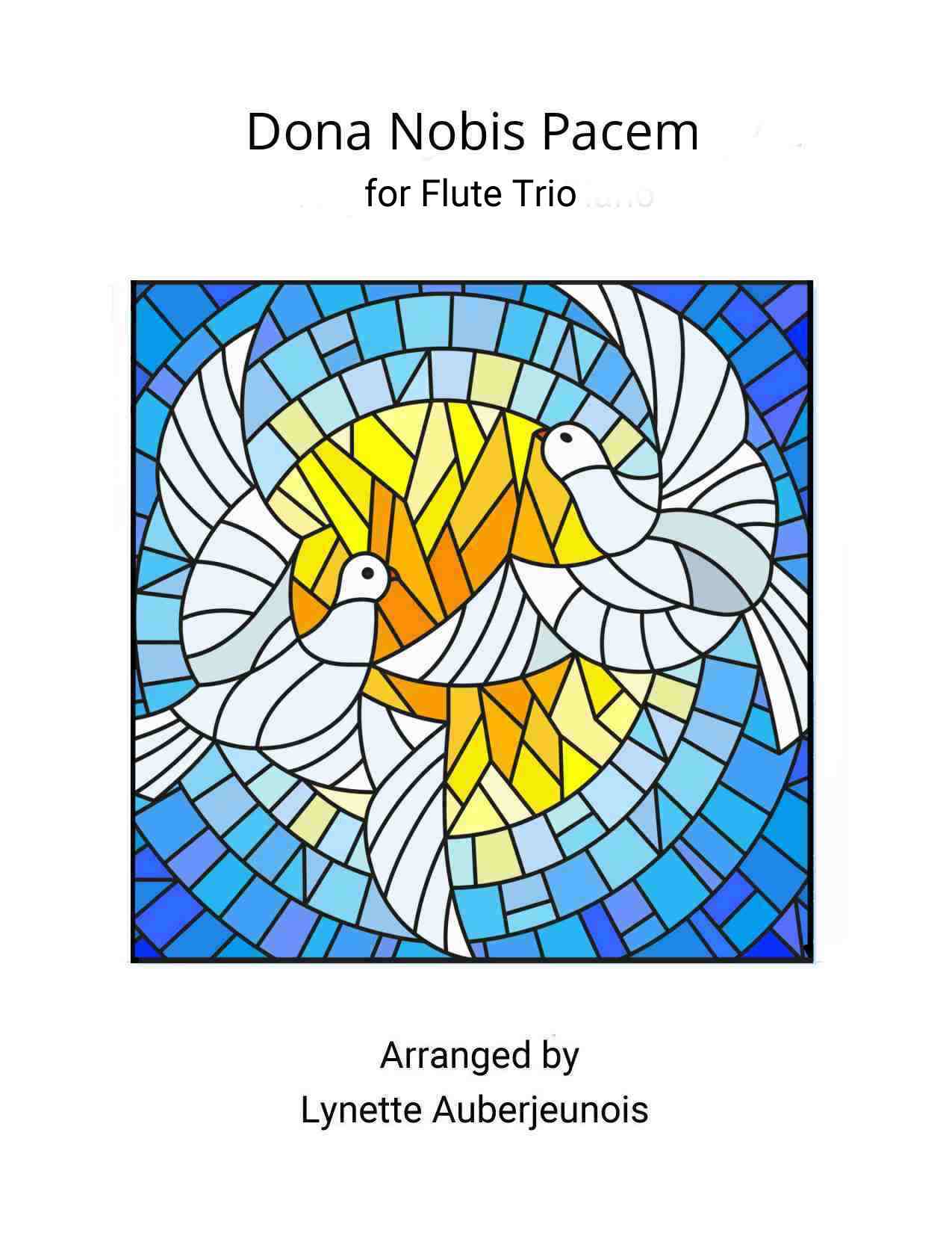 Sheet music cover for Dona Nobis Pacem flute trio
