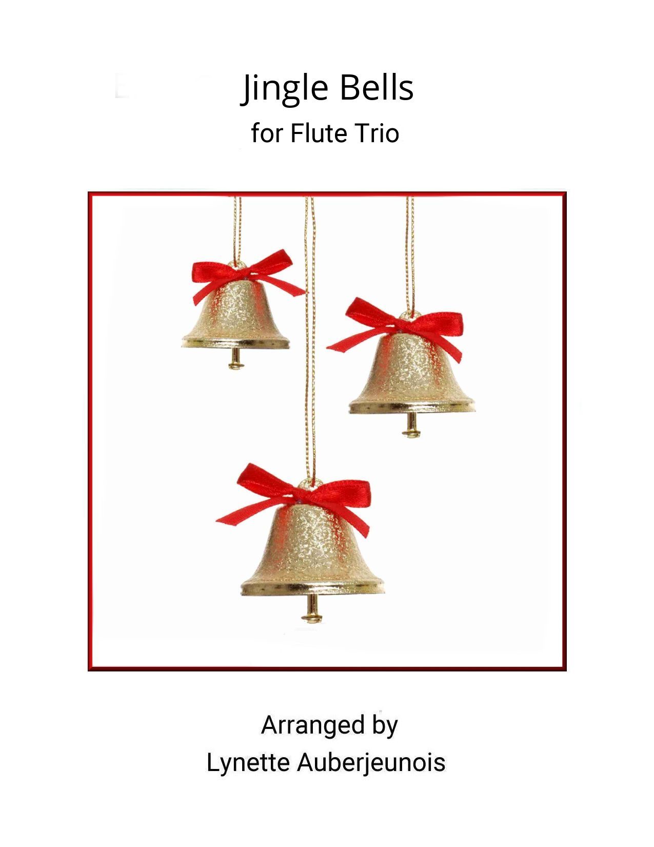 Sheet music cover for Jingle Bells flute trio