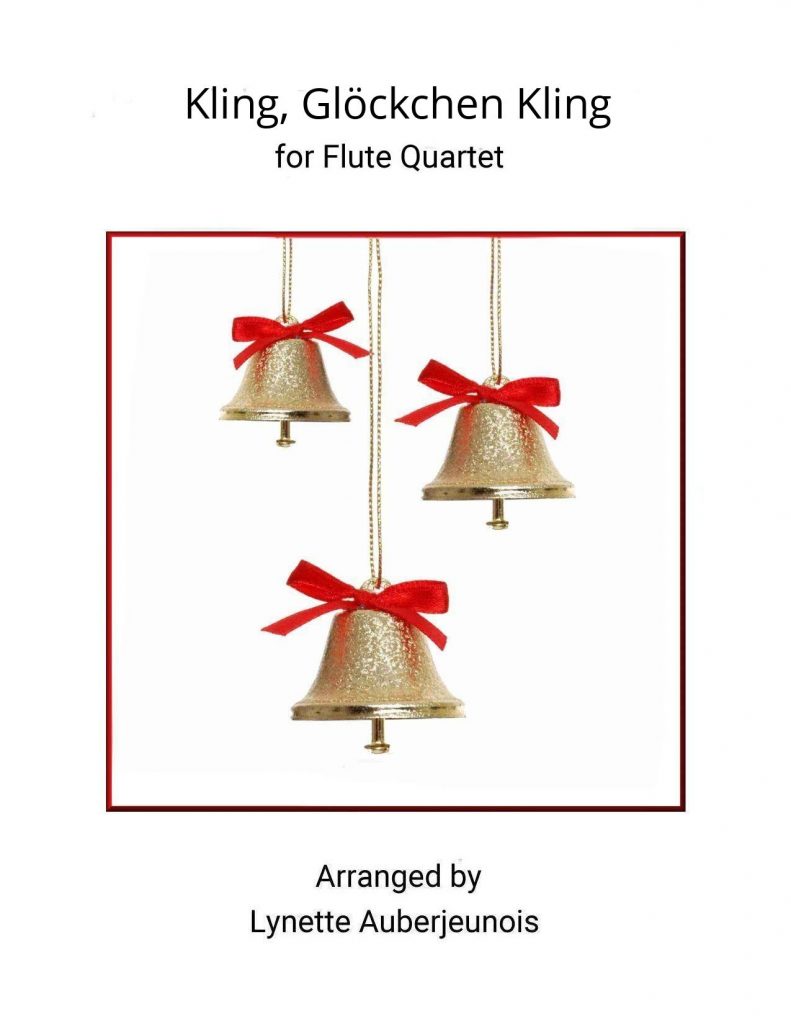 Sheet music cover for Kling, Glöckchen Kling flute quartet