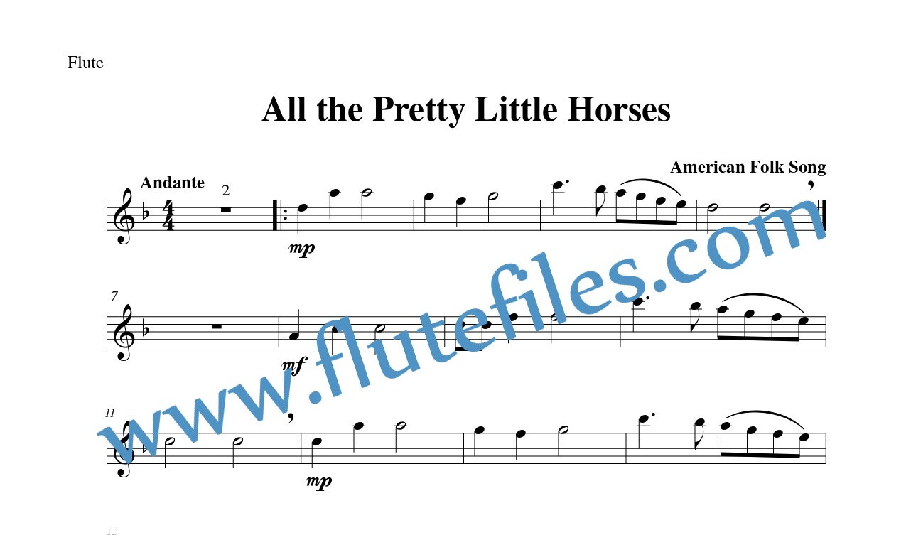 Flute part for A Tisket, A Tasket flute solo sheet music