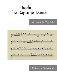 Sheet music cover for The Ragtime Dance flute solo by Joplin