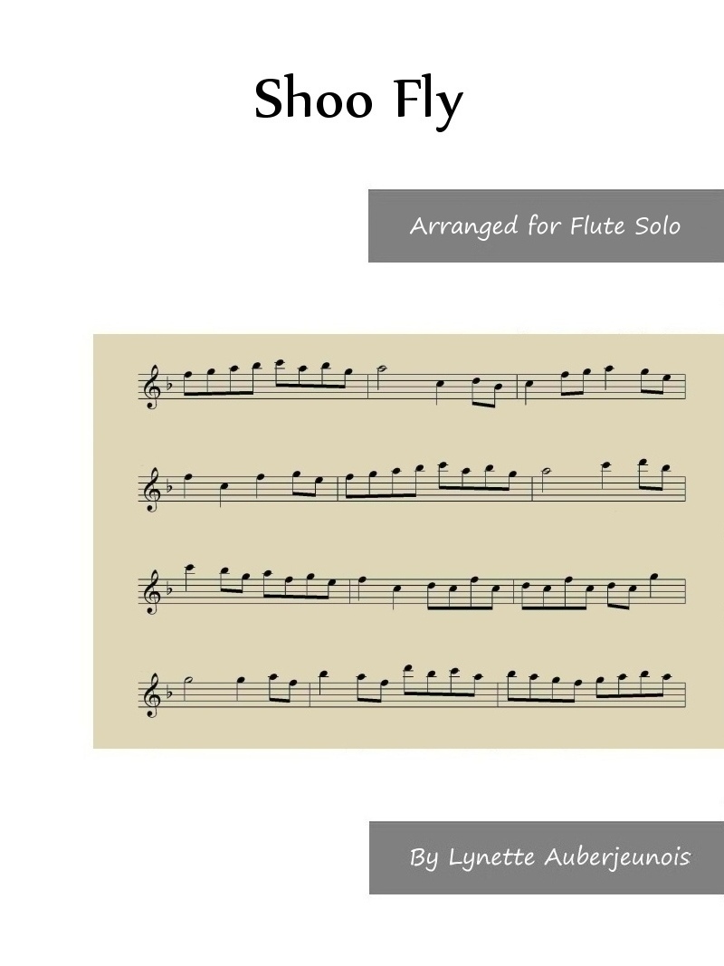 Sheet music cover for Shoo Fly flute solo
