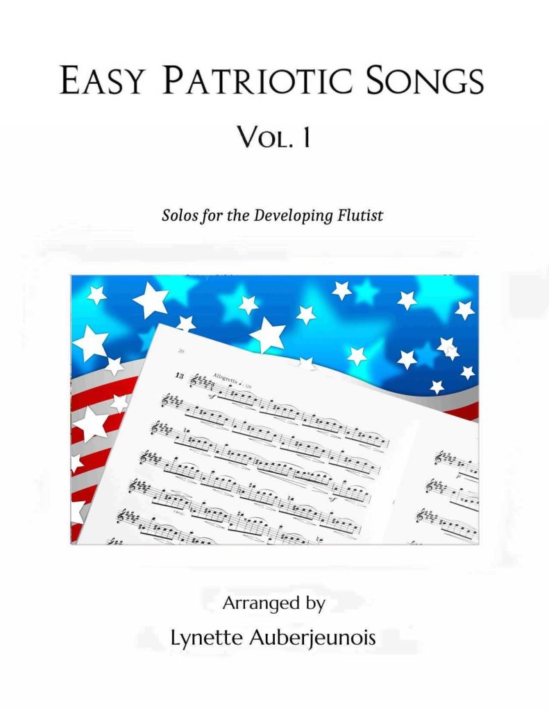 Cover for Easy Patriotic Songs for Flute Solo - Vol. 1